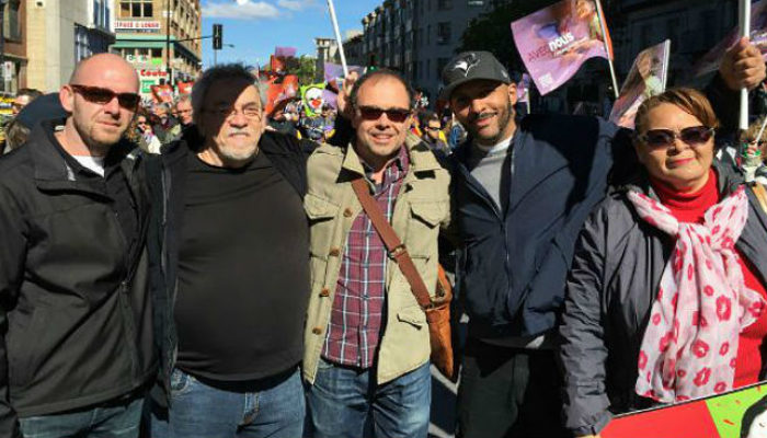 De-gauche-à-droite-Rodney-Paul-moi-Kuame-et-avril-à-un-automne-2015-rallye-à-Montréal